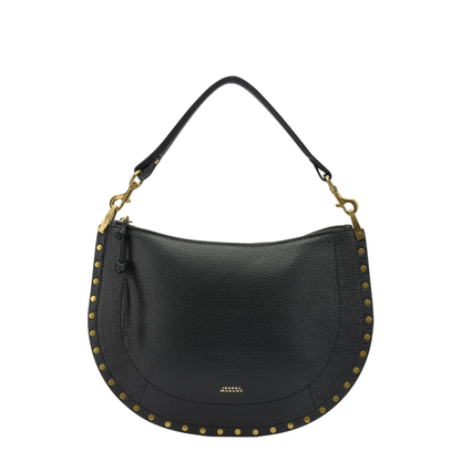 Oskan Soft Zip Medium Grained Calfskin Shoulder Bag - Black - Image 1
