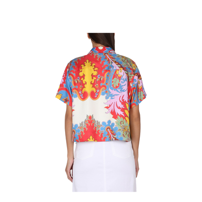 Silk Shirt Red - Image 3