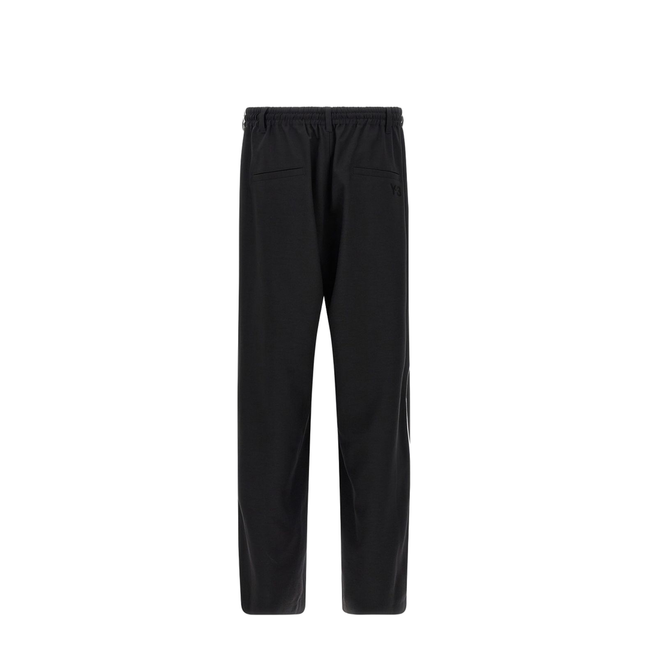 Black Drawstring Fastening Wide Leg Trousers - Image 2