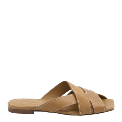 Smooth and Suede Leather Slides - Image 1