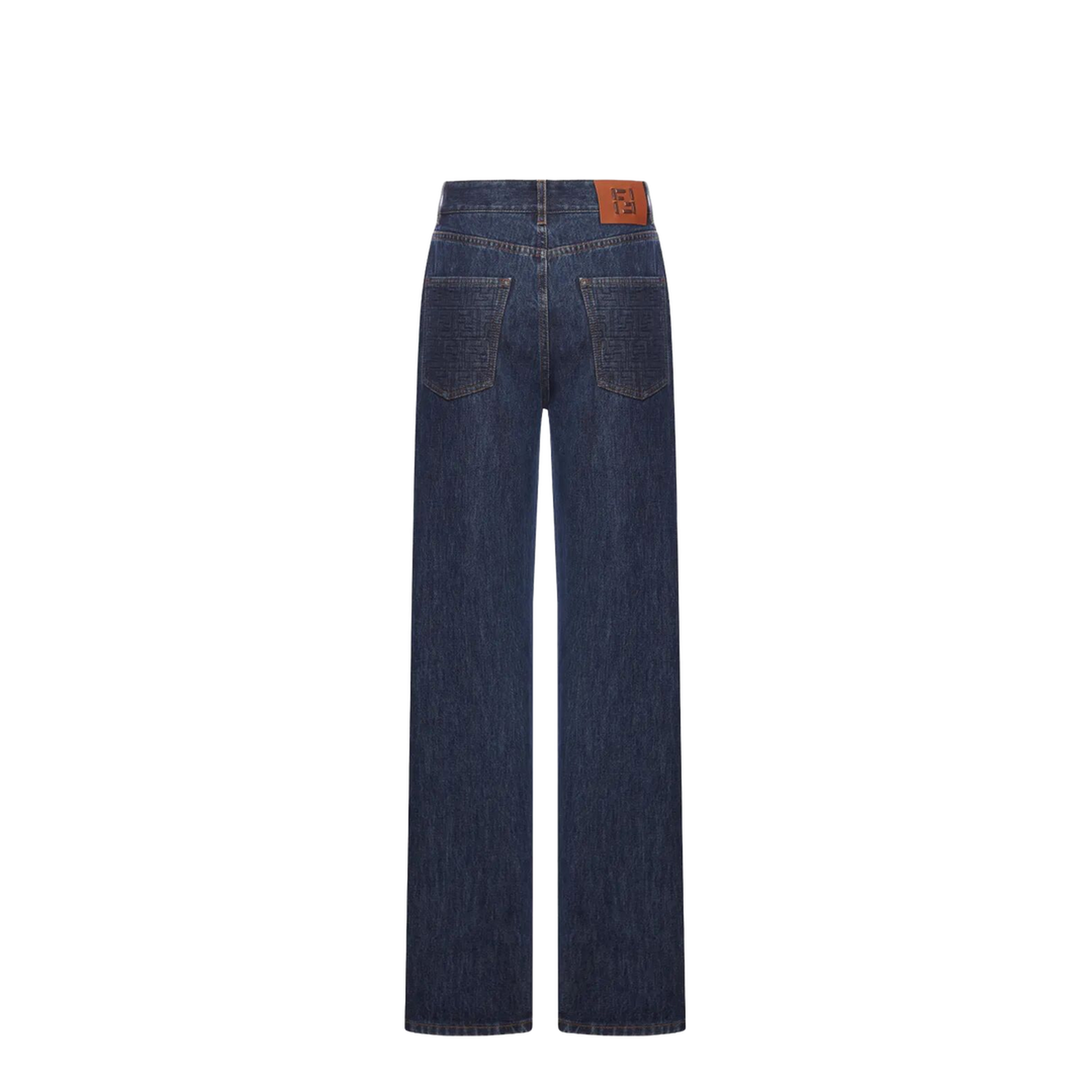 High-Waisted and Straight Leg Five-Pocket Jeans - Image 2