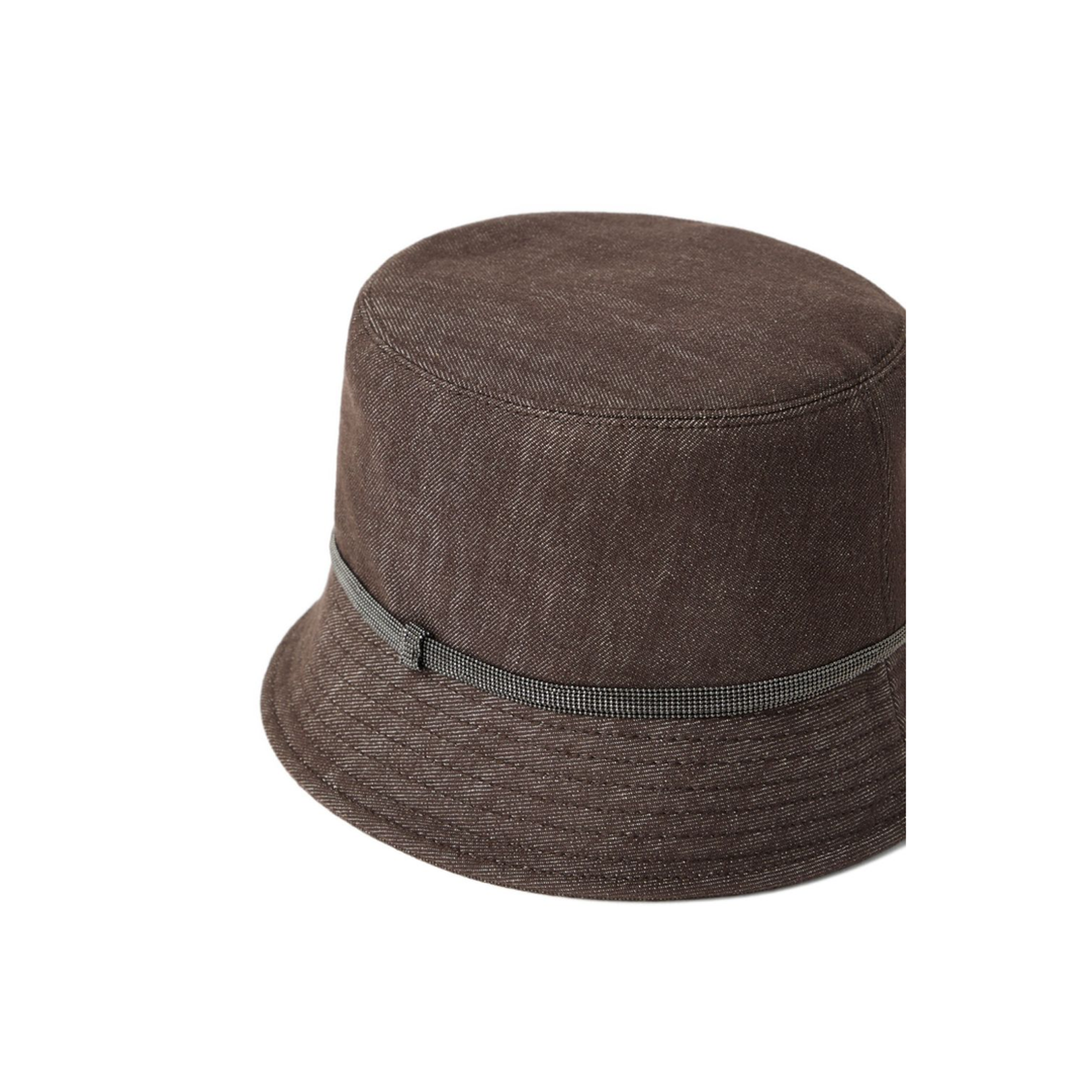 Cotton Bucket Hat In Brown - Image 2