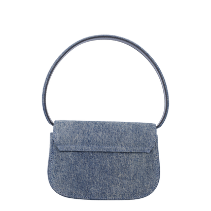 1DR Denim Shoulder Bag - Clear Blue - Image 4