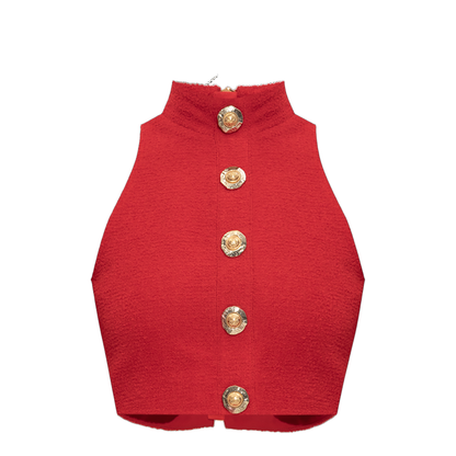Red Virgin Wool Top - Image 5