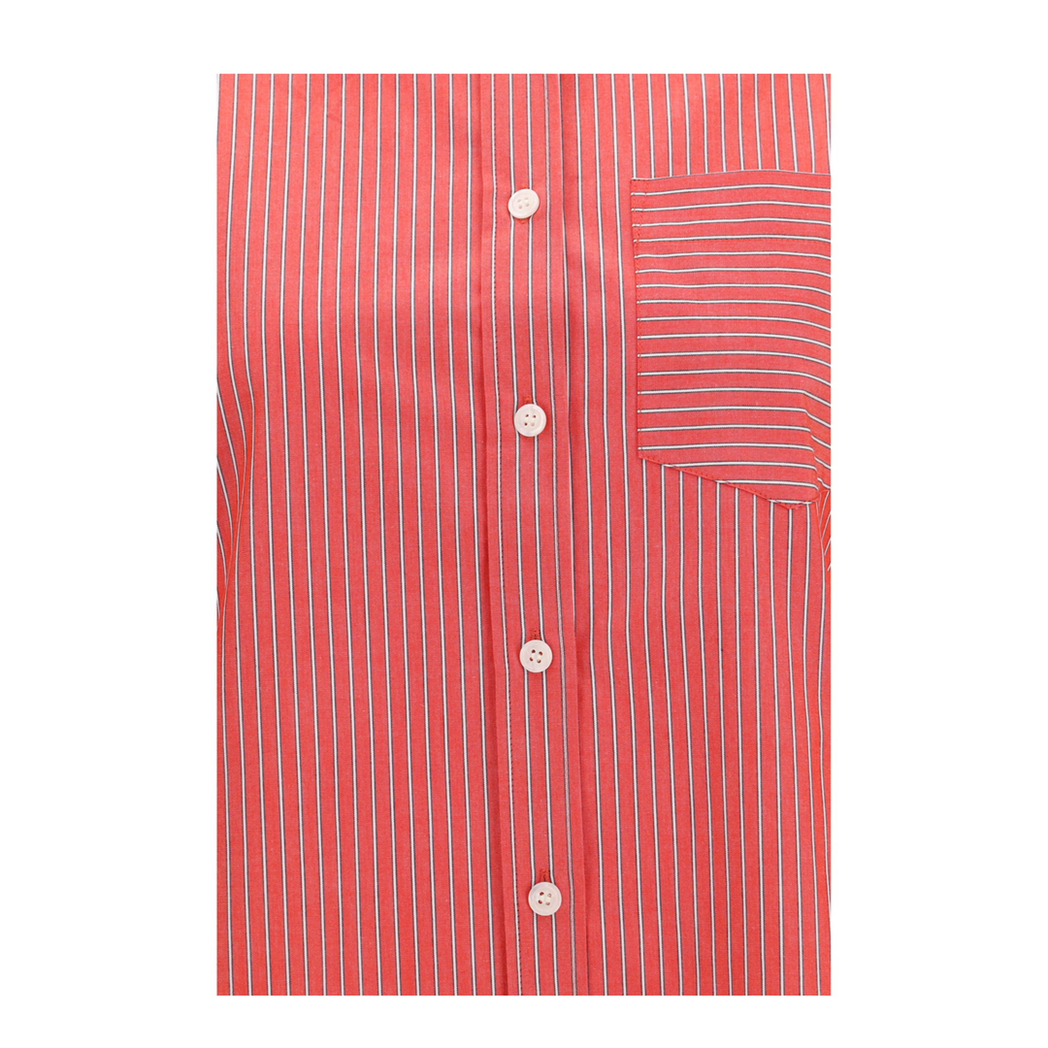 Striped Cotton Shirt with Balloon Sleeves - Image 3