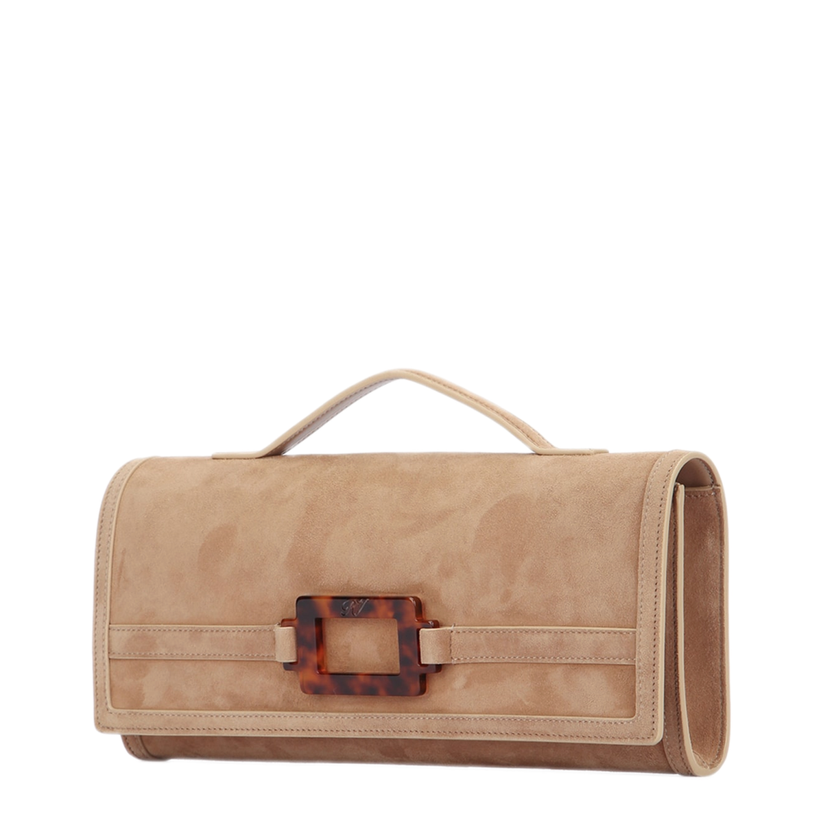 Leather Clutch Bags - Brown - Image 2