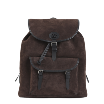 Antibes Suede Backpack - Ebony - Image 1