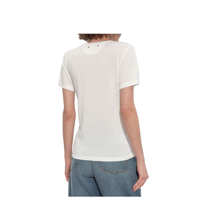 White T-Shirt with Print on the Front - Image 2