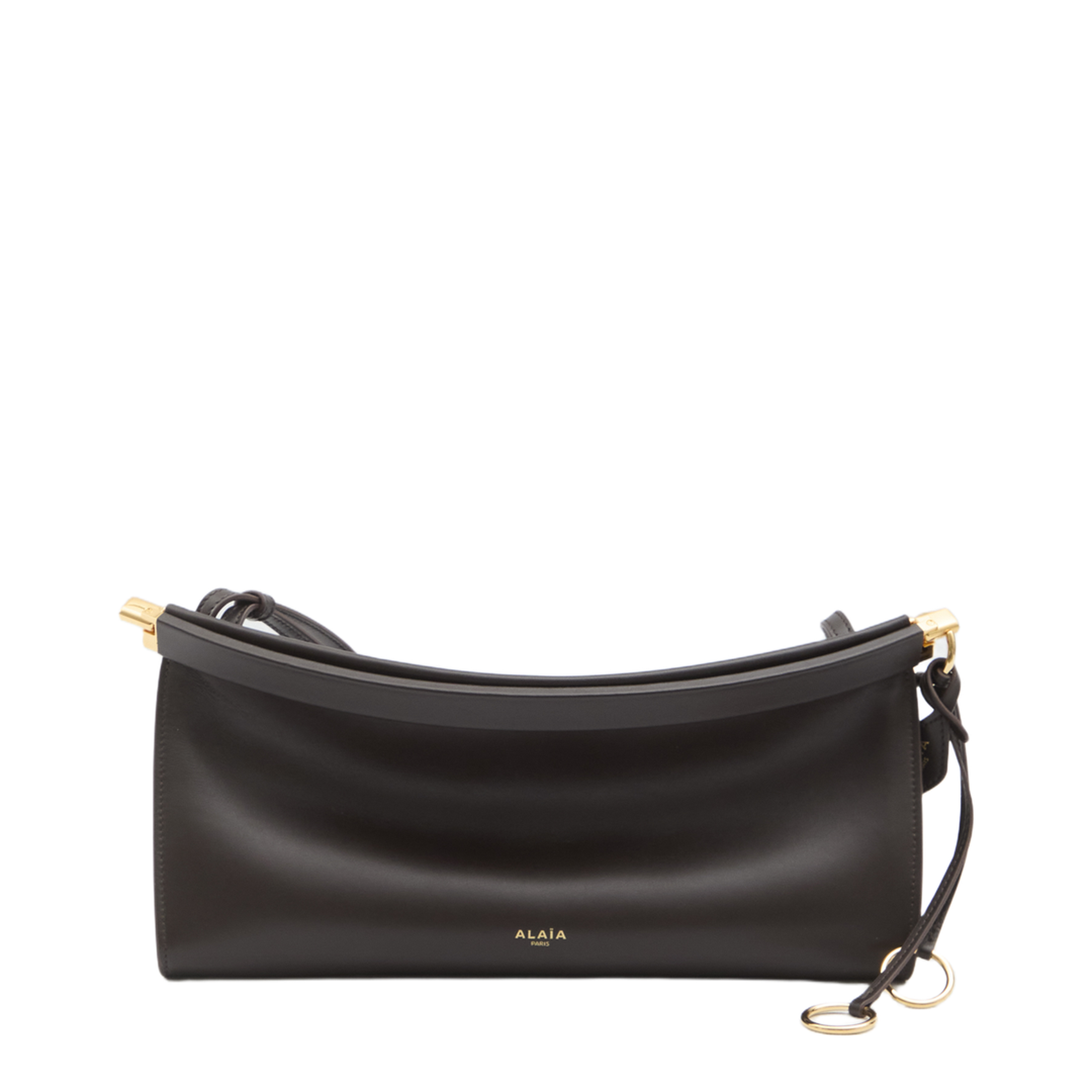 Le Click Medium Calfskin Shoulder Bag - Marron Foncé (Dark Brown) - Image 1