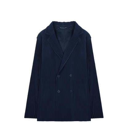 Double-Breasted Pleated Jacket - Image 1
