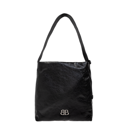 Monaco Medium Hobo Bag in Black - Image 1