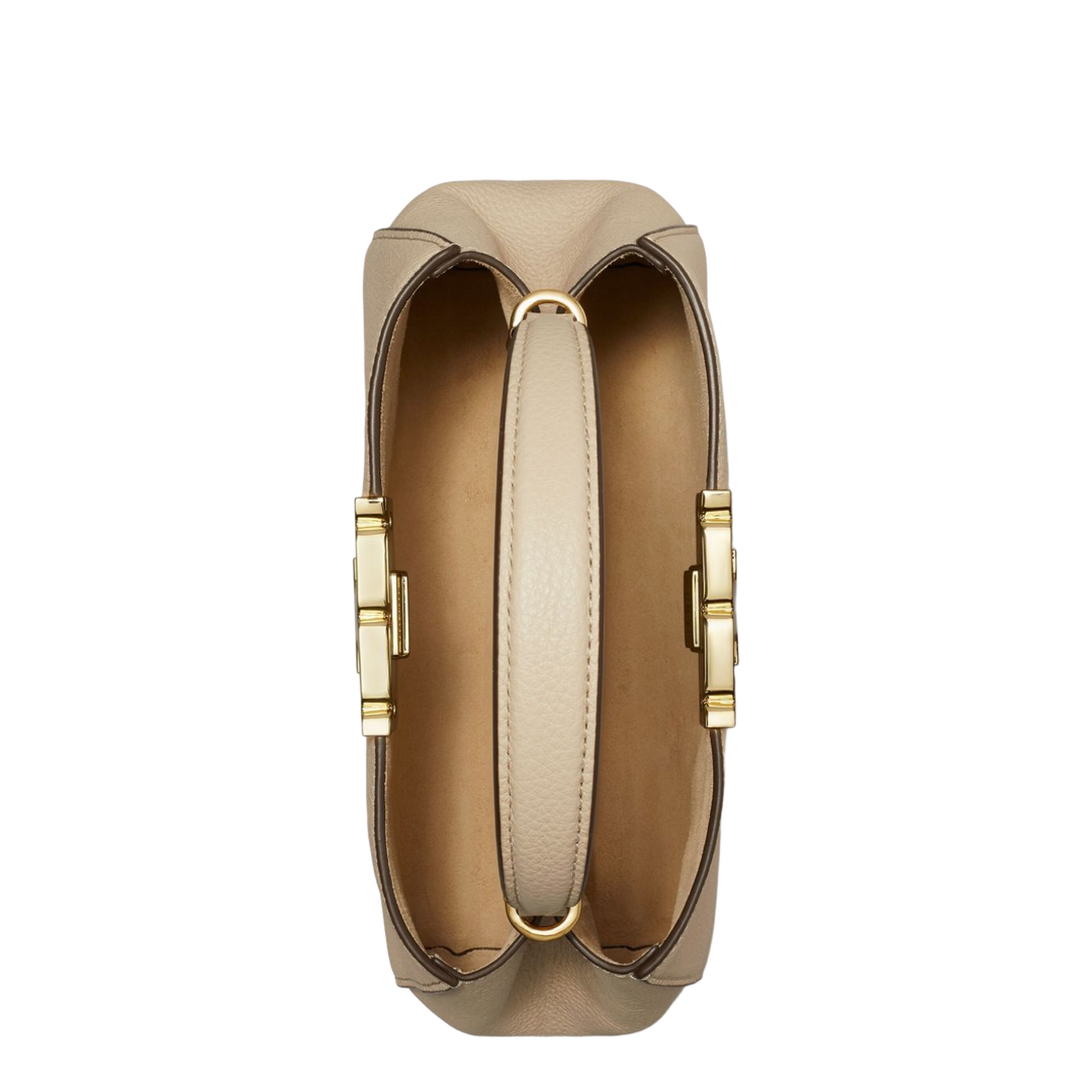 Eleanor Mini Pebbled Satchel - Dove Grey - Image 3