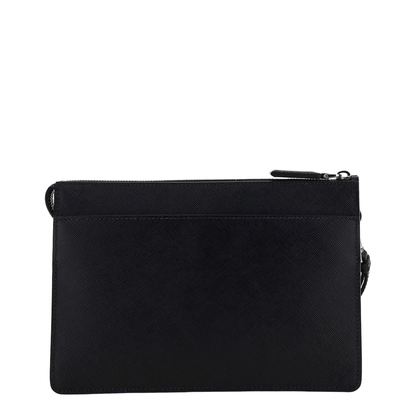 Black Saffiano Leather Pouch - Image 3