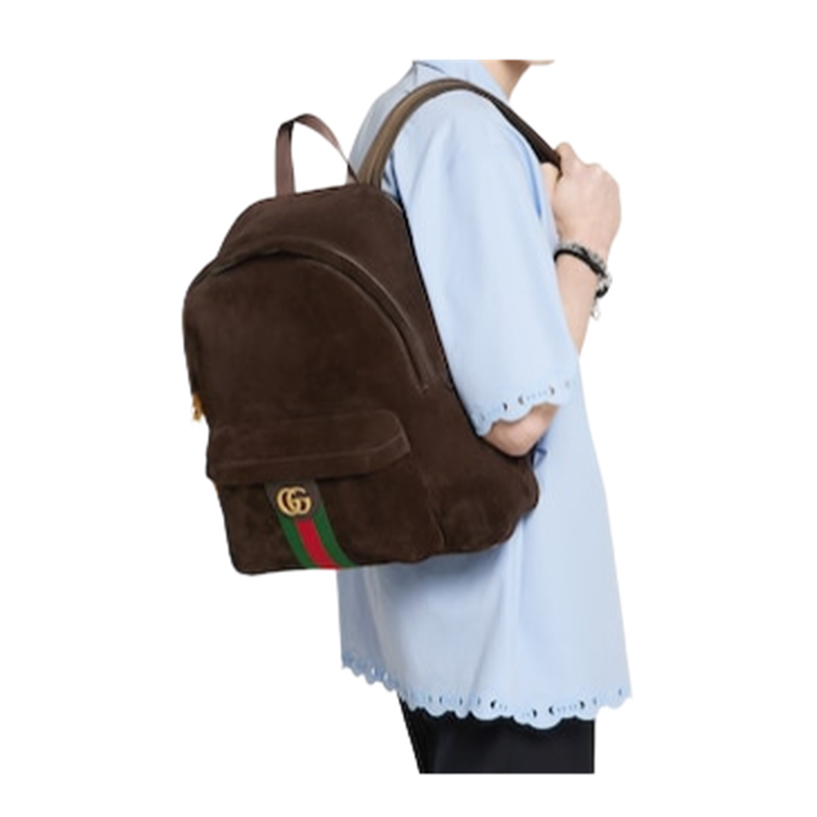 Backpack Suede Brown - Image 4