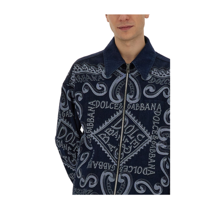 Navy Print Cardigan - Image 4