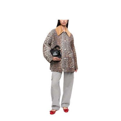 Leopard Print Midi Jacket - Image 5