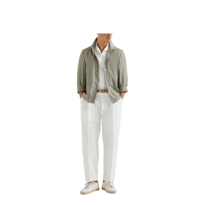 Men's Silk Blend Jackets - Grey - Image 2