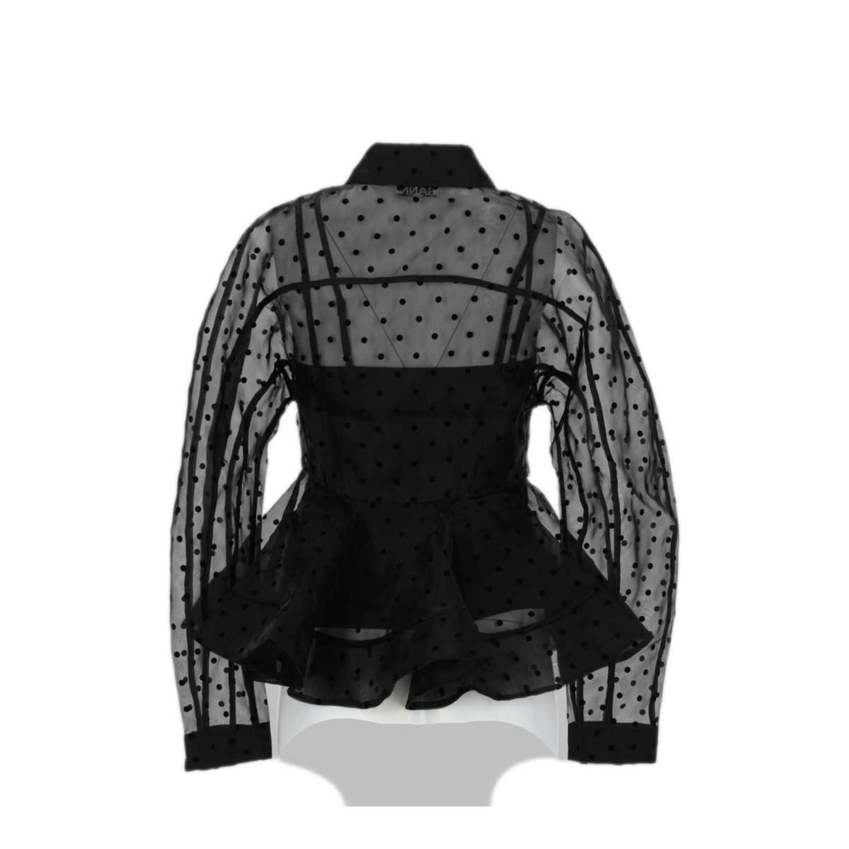 Peplum Shirt In Organza - Image 2