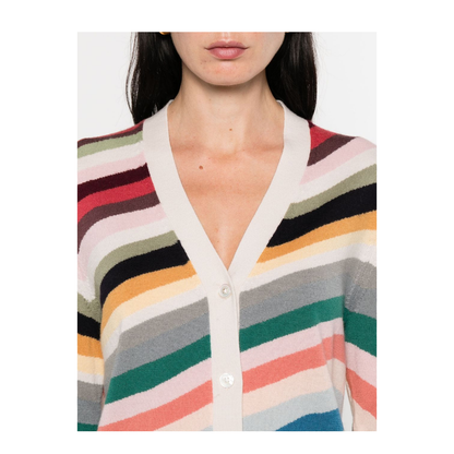 Striped Wool Cardigan - Image 2
