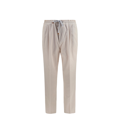 Corduroy Drawstring Pants - Image 1