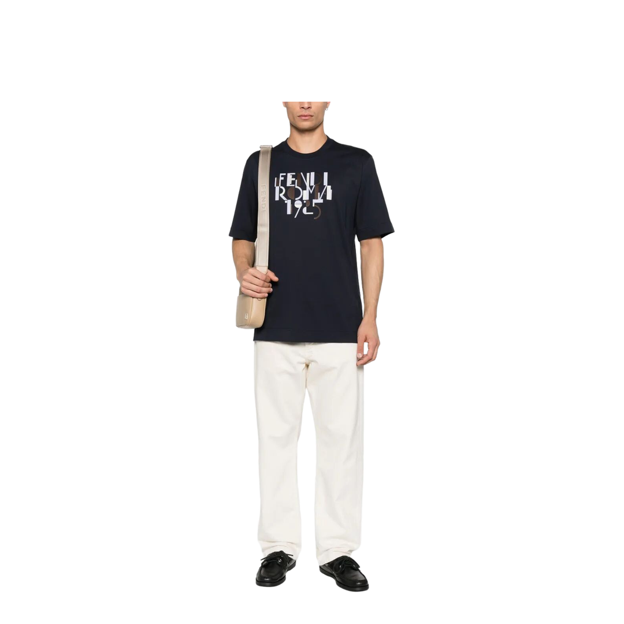 Roma 1925 Print Cotton T-Shirt - Image 2