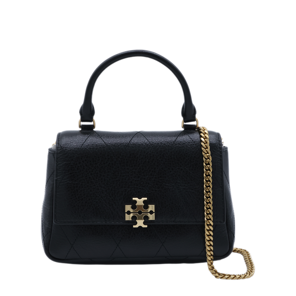 Mini Charlie Mini Pebbled Leather Crossbody - Black - Image 2