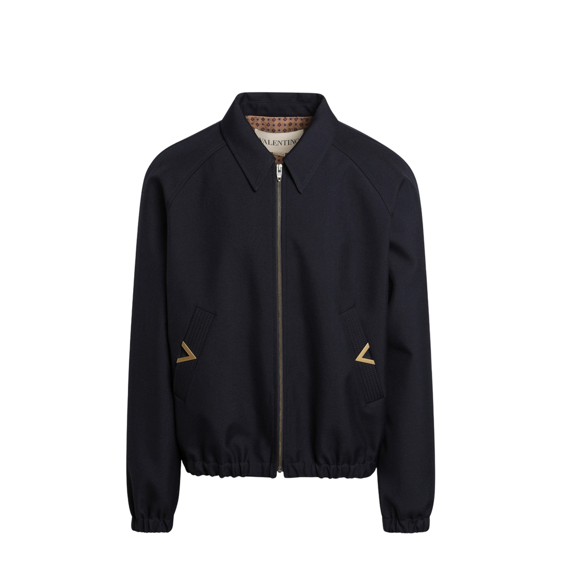 Midnight Blue Gabardine Jacket - Image 1