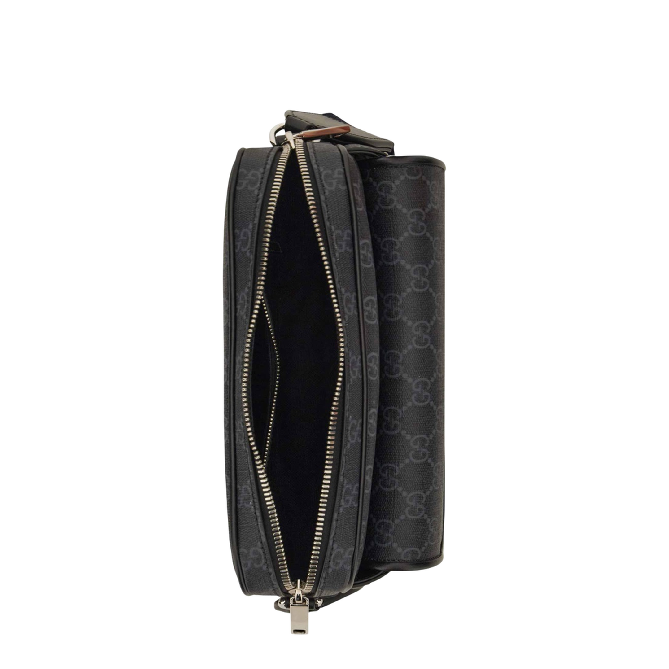 GG Black Small Leather Crossbody Bags - Black - Image 6