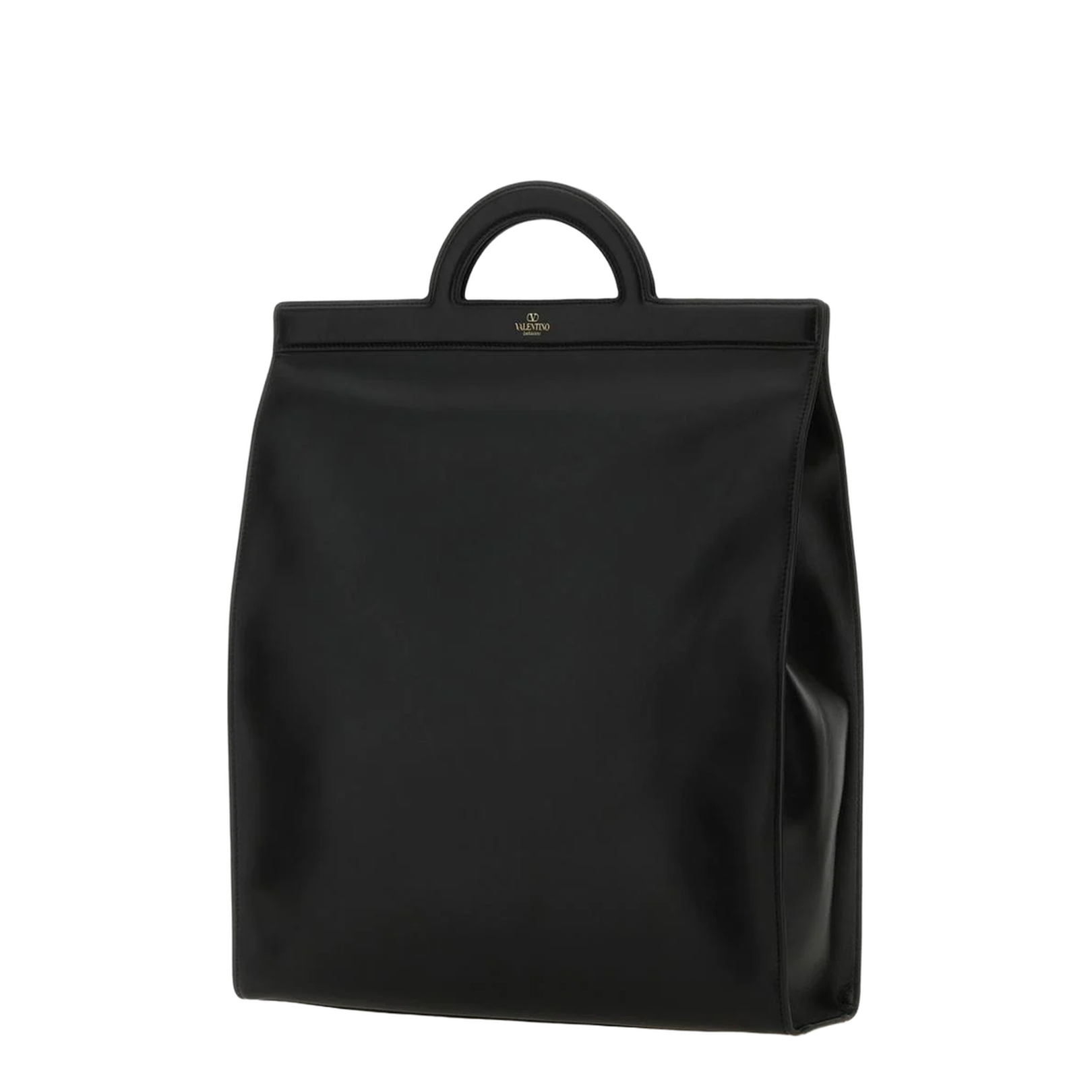 Leather Handbag with Frontal Logo Print - Image 2