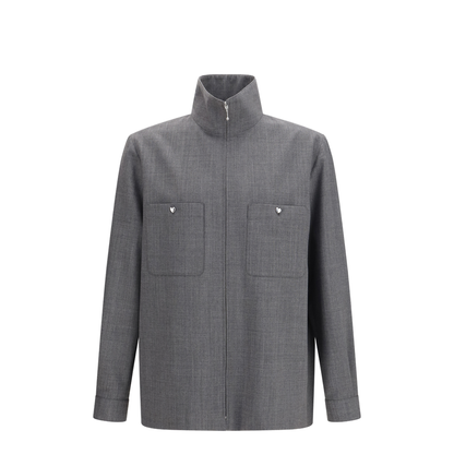 Mouliné Wool Shirt Jacket - Image 1