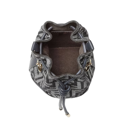 Mon Tresor Dark Blue Bucket Bag - Image 3