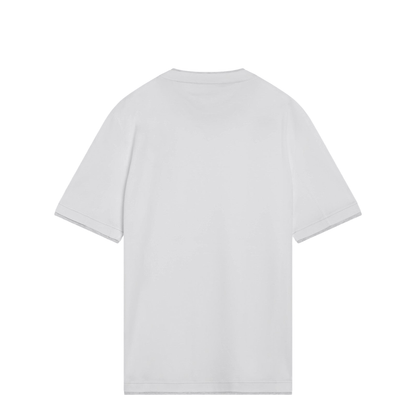 White T-shirt with Faux Layering Effect - Image 2