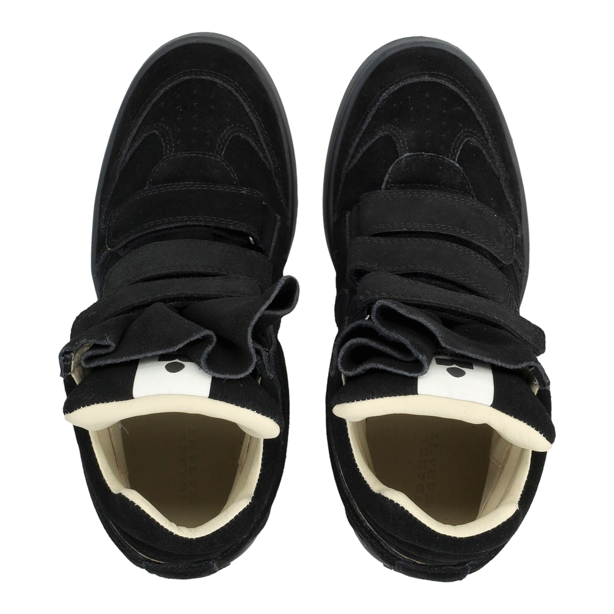 Bekett wedge sneakers in black suede - Image 2