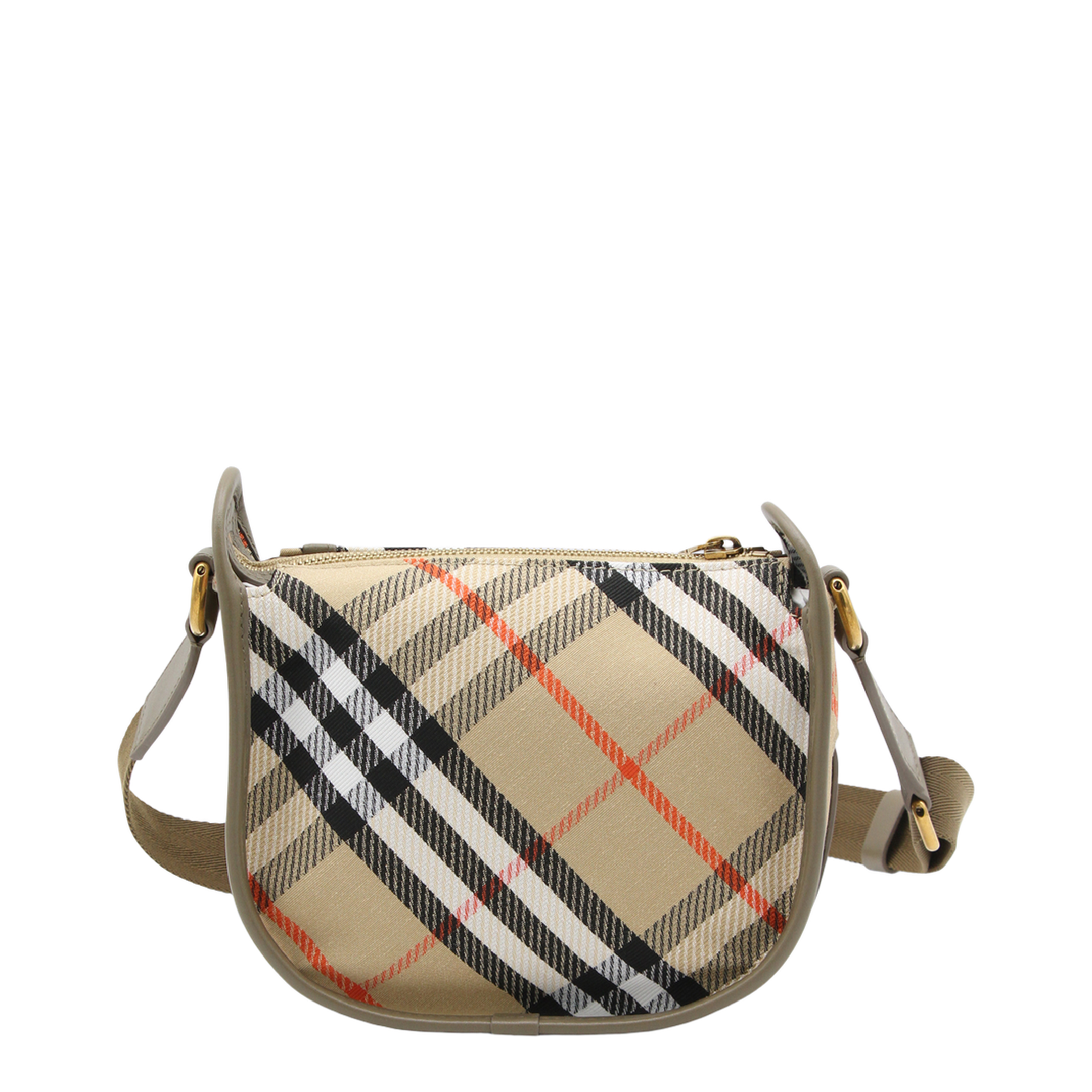 B Clip Mini Water-Repellent Canvas Crossbody Bag - Sand - Image 6