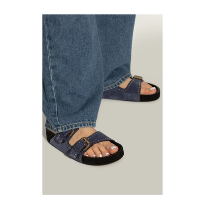 Lennyo Suede Leather Sandals - Image 6
