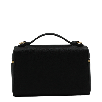 Romy Slim Top Handle Bag - Black - Image 5