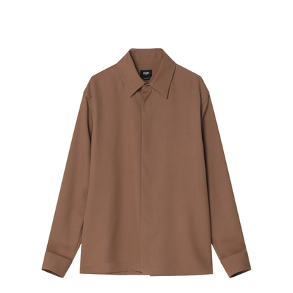Rust-coloured Wool Shirt - Image 1