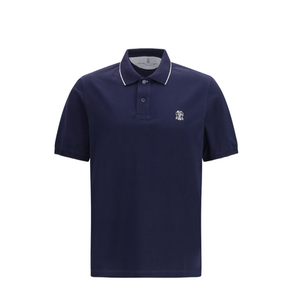 Polo in Cotton Jersey with Short Sleeves - Image 1