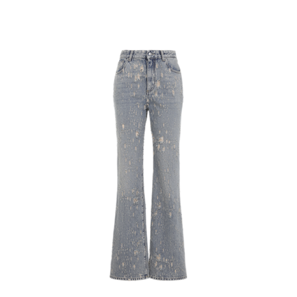 Distressed Flared Jeans - Image 1