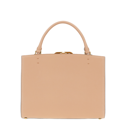 Skin Pink Leather Shopping Bag - Image 3