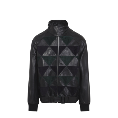 Intarsia Bomber Jacket - Image 2