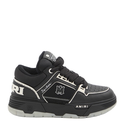 Leather Mesh Sneakers - Image 1