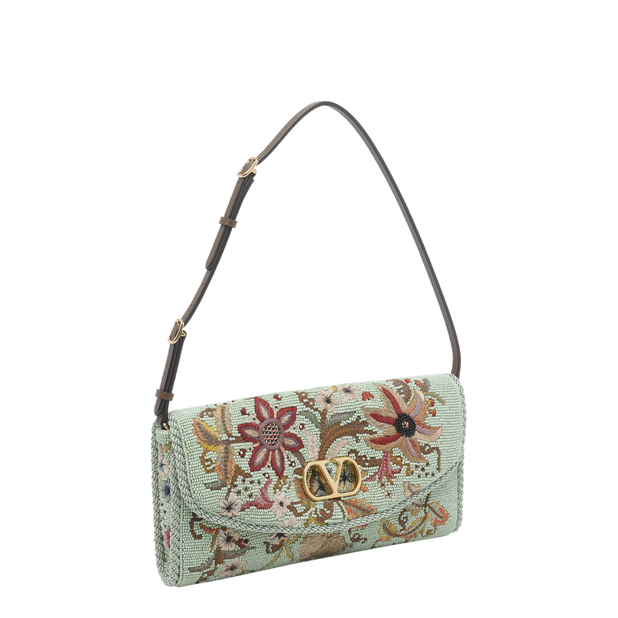 DeVain Small Leather Shoulder Bag - Multicolor - Image 2