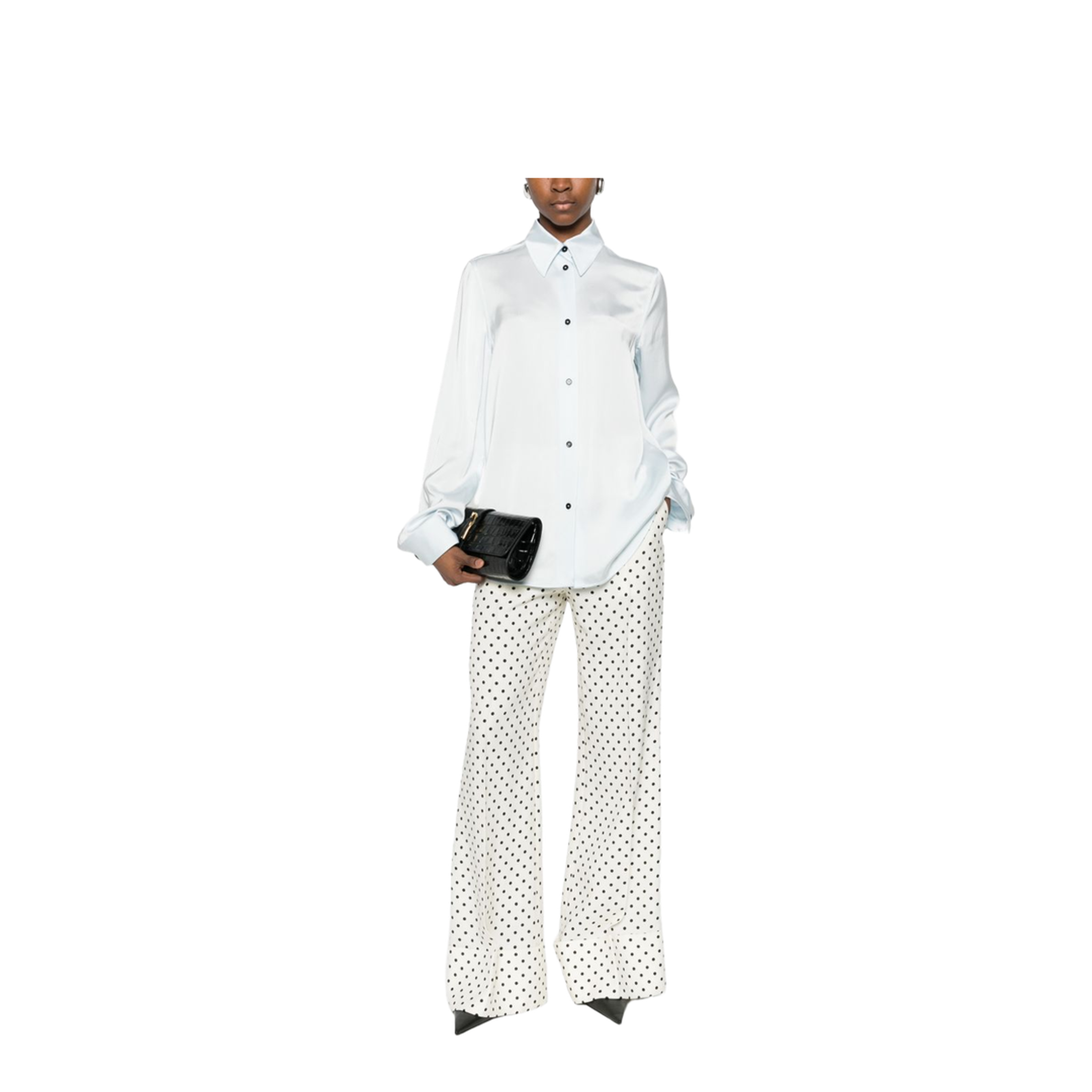 Women's Long Sleeve Shirt White - Image 3