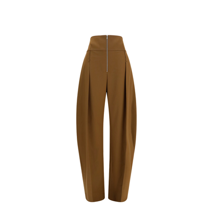 Wide Balloon-Fit Zip Pants - Image 1