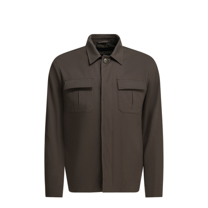 Cotton Overshirt Jacket - Image 1