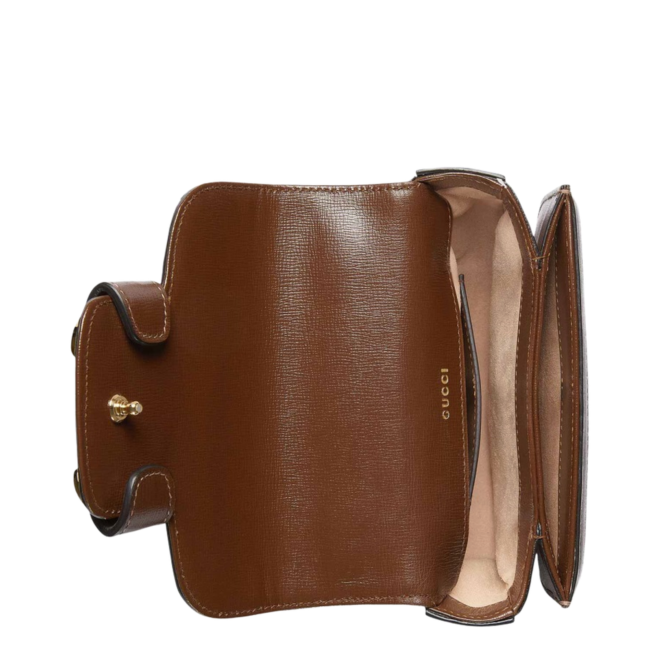 Horsebit 1955 Small Leather Shoulder Bag - Brown - Image 5