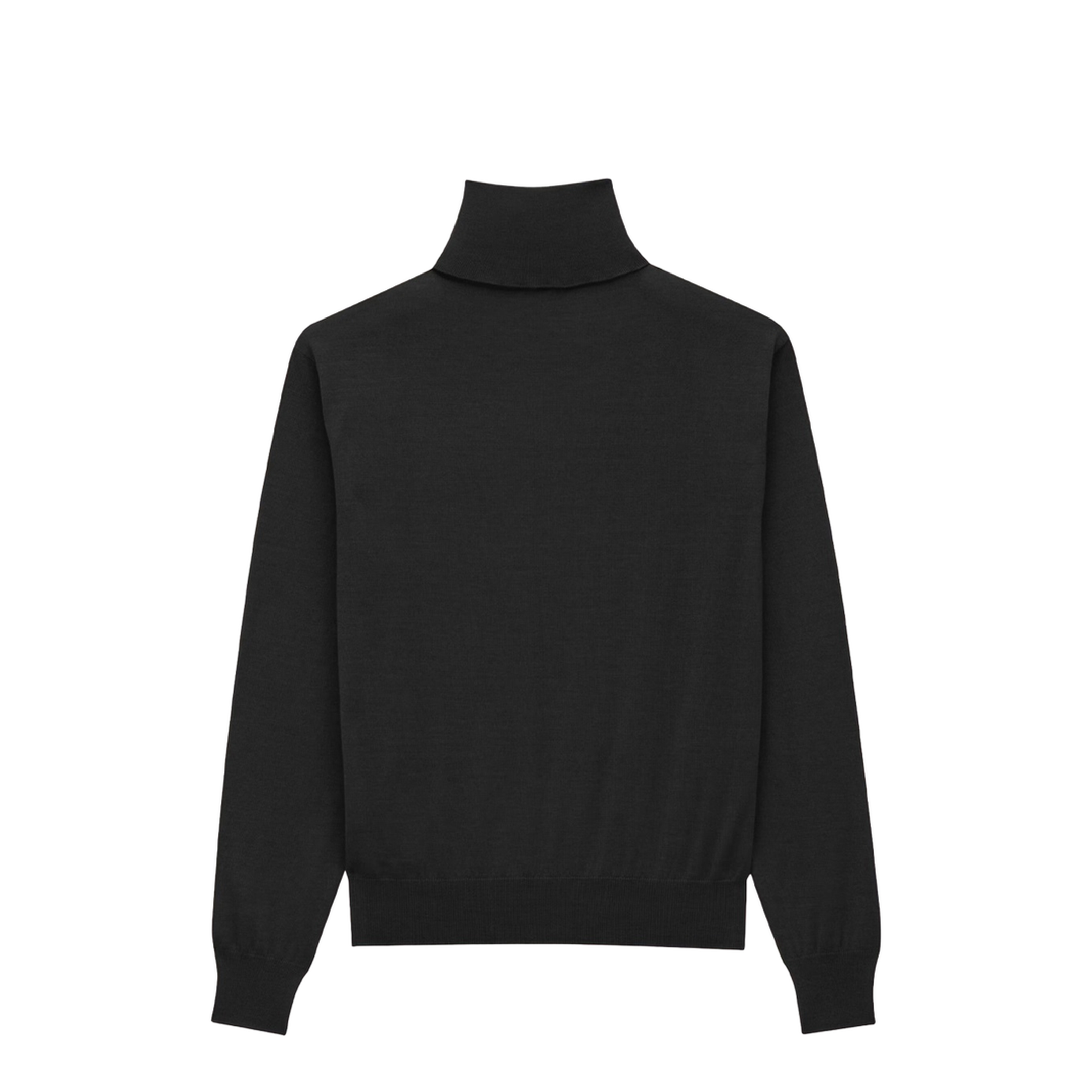 Cashmere Wool and Silk Turtleneck Pullover - Image 2
