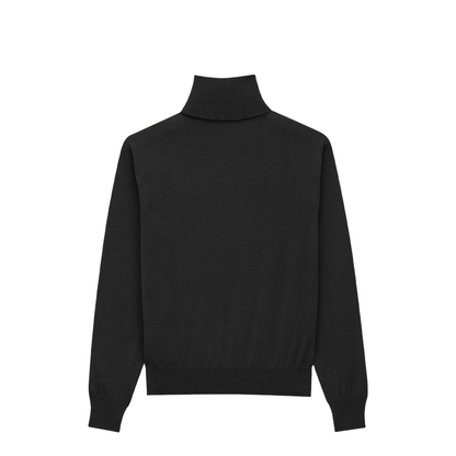 Cashmere Wool and Silk Turtleneck Pullover - Image 2