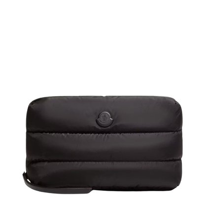 Caradoc Quilted Nylon Beauty Case - Black - Image 1